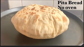 Pita Bread  How to make Pita bread at Home like a Pro  No oven grilled flat bread [upl. by Arymahs]