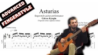 Asturias TAB  fingerstyle classical guitar tabs PDF  Guitar Pro [upl. by Bonneau]