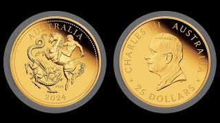 Australia 25 AUD 2024 798 g 9167 Au PP  Sovereign The Perth Mint 125 [upl. by Lahsiv]