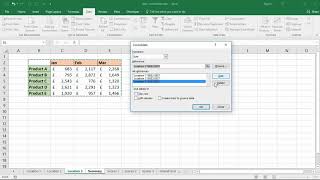 Consolidate Worksheets in Excel with Data Consolidation Tool [upl. by Arlette849]