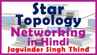 ✅ Star Topology in Network Topology in Hindi [upl. by Kenti99]