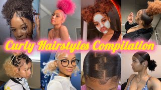 Natural Curly Hairstyles Compilation 💞 Viral Curly hair tiktoks [upl. by Eiser237]