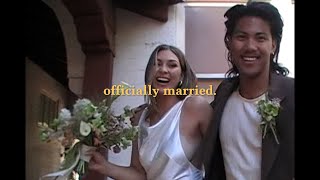 we filmed our wedding with a vintage camcorder [upl. by Neelyahs]