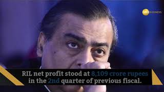 RIL Q2 result Mukesh Ambani led firm posts record Rs 9516 cr profit [upl. by Bush]