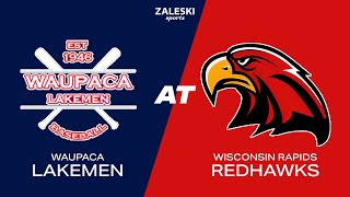 Waupaca Lakemen at Wisconsin Rapids Redhawks  2024 Mens Baseball [upl. by Nochur351]