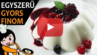 Panna Cotta  Recept Videók [upl. by Noremak505]