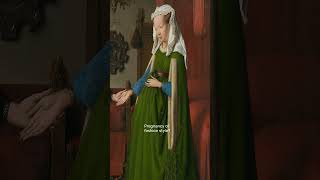 The famous Arnolfini Portrait by Jan van Eyck history art painting [upl. by Elokkin]