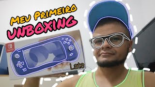 Meu primeiro unboxing nintendoswitch nintendoswitchlite [upl. by Oeht]