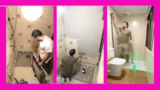 🚿 COMPLETE BATHROOM REMODEL TRANSFORM an Outdated Space into a Modern Oasis 💡 DIY StepbyStep Guide [upl. by Eidoc]