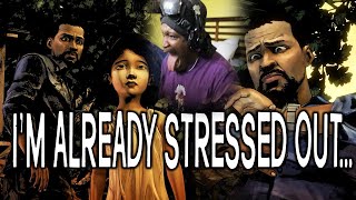 ITS TOO EARLY TO BE THIS STRESSED MAN TELLTALE THE WALKING DEAD EP 1 [upl. by Mufinella]