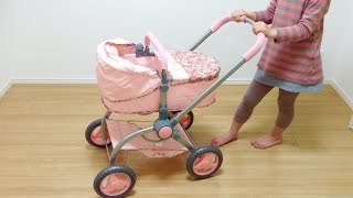 Baby Annabell 2in1 Pram  Baby Doll stroller  ベビー アナベル ベビーカーと赤ちゃん人形 [upl. by Kovacev]