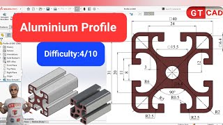 I Made a Custom Aluminum Profile Desk Using Solidworks gtcaad gtcad Aluminumprofile solidwork [upl. by Jolda]