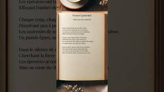 Un poème qui fait réfléchir poeme pourtoi booktok [upl. by Eyak]