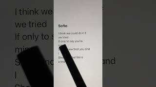 Sofia  Clairo Lyrics in Karaoke  Sujal Khadgi🖤 [upl. by Raimes]