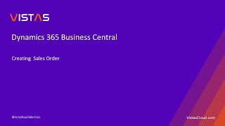 How to Create a Sales Order in Dynamics 365 Business Central [upl. by Haydon]