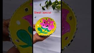 Diya decoration idea Diwali special diwali festival diy artandcraft trending craftsvilla [upl. by Glenden]