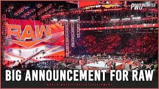 WWE Drops BIG Announcement For Tonights RAW [upl. by Nwahs831]