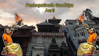 Pashupatinath Sandhiya Aarti🙏 Aaja ko Aarti Achama ko thiyo❤️ viral [upl. by Natiha823]