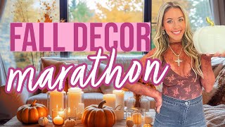 FALL DECOR MEGA MARATHON 🍂🎃✨ 3 HOURS FALL DECORATE WITH ME INSPO FOR 2024 BriannaK [upl. by Airrehs]