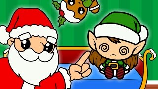 🌟 CINCO AYUDANTES 🌟 Canciones de Navidad con Santa Claus  Dibujos y Canciones Infantiles [upl. by Zipah]