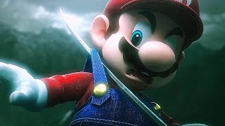 Mario Almost Dies in All Super Smash Bros Ultimate Reveal Trailers HD Cutscenes Movie [upl. by Sigismondo480]