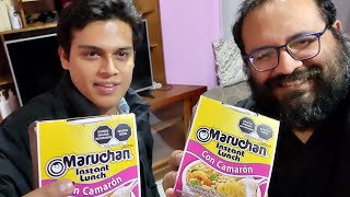 Sopa Maruchan Instant Lunch con camarón  Cata [upl. by Chicoine]