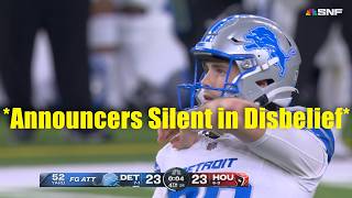 Even The Announcers Couldnt Believe the Lions Kicker 🤯 [upl. by Scarlet]