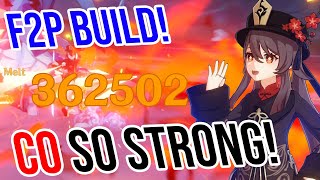 C0 Hu Tao is INSANE 4★ Weapon Showcase Build and MORE  Genshin Impact Build and Guide [upl. by Llerrehs]