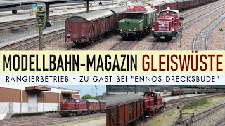 Modellbahn Magazin Rangierbetrieb mit V60 und E94 Besuch in quotEnnos Drecksbudequot lange Güterzüge [upl. by Adyol566]