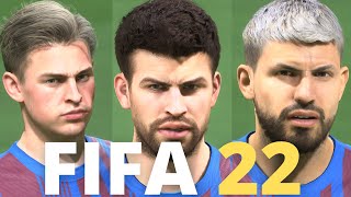 FIFA 22 FC Barcelona Faces and Ratings  Next Gen Faces [upl. by Gilliette273]