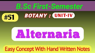 Alternaria  Deuteromycotina  General Characteristics Life Cycle alternaria deuteromycotina [upl. by Blount]