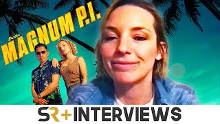 Magnum PI Interview Perdita Weeks On Magnum amp Higgins Romance And The Shows Final Episodes [upl. by Ayenat]