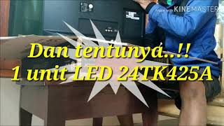 UNBOXING LED LG 24TK425A [upl. by Dalpe]