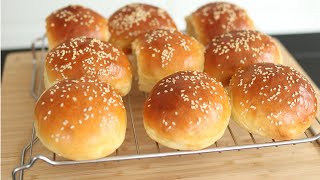 How to Make Homemade Hamburger Buns [upl. by Shuma]