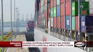 Global shipping experts say Baltimore bridge collapse will impact supply chain [upl. by Lucienne]