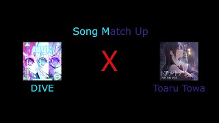 Dive X Toaru Towa Denonbu Song Matchup 電音部 [upl. by Nodnas]