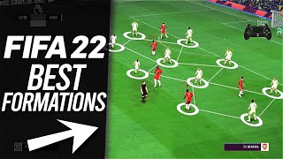 FIFA 22  BEST FORMATIONS amp TACTICS [upl. by Anyaled]