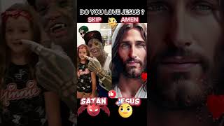 Jesus vs Satan  0514 jesiis jesuschrist god catholic edit jesus fe [upl. by Soelch]