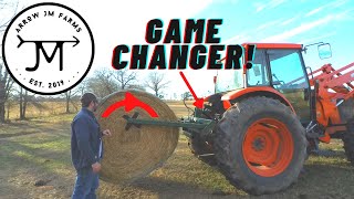 How to Unroll Hay  Build Soil Like Greg Judy [upl. by Bihas]