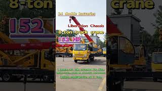 8ton truck crane 152 horsepower 24V dual batteries 30meter boom height 7ton lifting capacity [upl. by Asilec681]