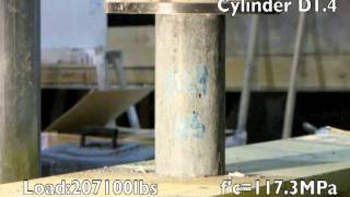 28 Day Cylinder Tests for High Strength Concrete Explosive [upl. by Iror188]