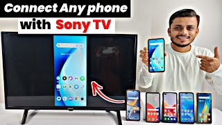 Connect Sony TV with mobile  How to connect Sony TV to phone  Sony smart TV screen mirror [upl. by Ajup22]