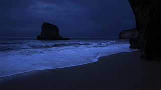 Fall Asleep With Relaxing Wave Sounds at Night Low Pitch Ocean Music for Deep Sleeping [upl. by Sivehc283]