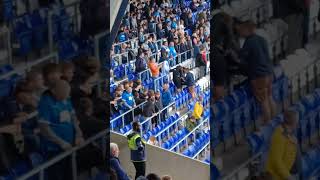 Peterborough supporters and players at St Andrews v Birmingham City [upl. by Barren]