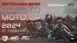 BMB 16050 Round 1  Race 1 ​⁠​⁠BritishMinibikesBMB 2024 [upl. by Selegna]