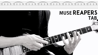 【TAB】Reapers  Muse Guitar Cover Lyrics Tutorial [upl. by Means20]