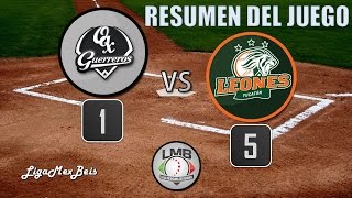 Resumen Guerreros de Oaxaca Vs Leones de Yucatan 07042015 [upl. by Airekahs]