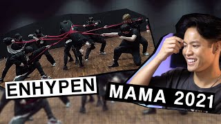 ENHYPEN x New York Dance Culture 🔥 Dancer Reacts to ENHYPEN  MAMA 2021 Dance Practice [upl. by Arit]