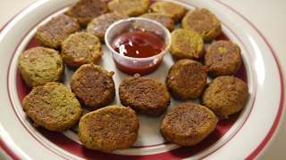 Healthy Snacks Recipe  Baked Broccoli Vadi  Broccoli Tots  Healthy and nutritious Broccoli Tots [upl. by Wilhide]