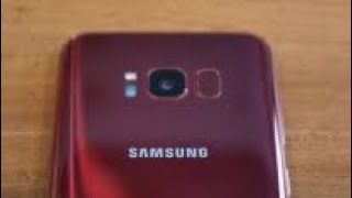 Samsung Galaxy S8 Burgundy Red Unboxing and First look [upl. by Luigino]